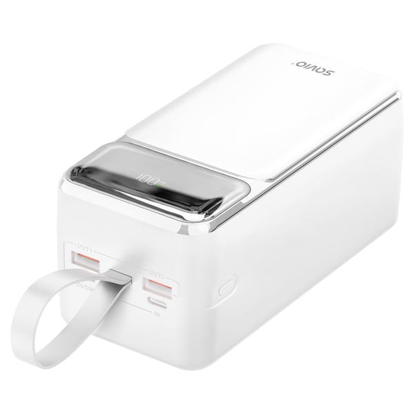 Miniatyrbillede 11 af 11: Savio BA-15 powerbank Lithium polymer (LiPo) 50000 mAh Hvid