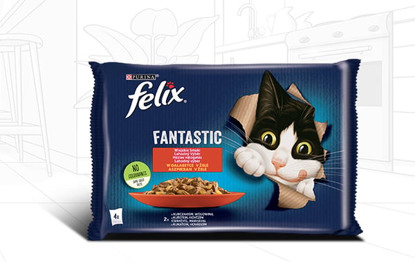 Felix 7613039778074 våtfoder till katt 85 g