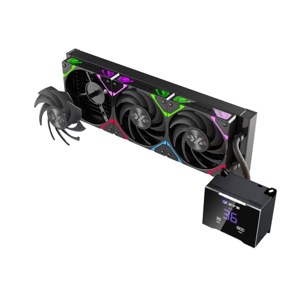 Miniatyrbillede 8 af 9: XYZ X-WC-HYDROTEMP-360B Computerkølesystem Computerkabinet Alt-i-en væskekøler