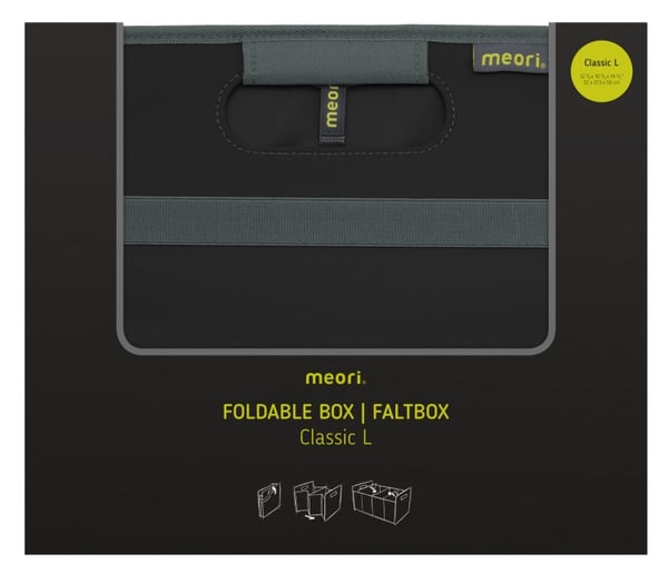 meori A100001 Förvaringslåda Rektangulär Polyester Svart