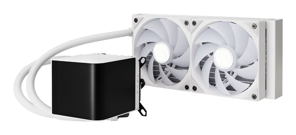 Miniatyrbillede 5 af 5: TRYX PANORAMA ARGB 240 Processor Væskekølingssæt 12 cm Hvid 1 stk