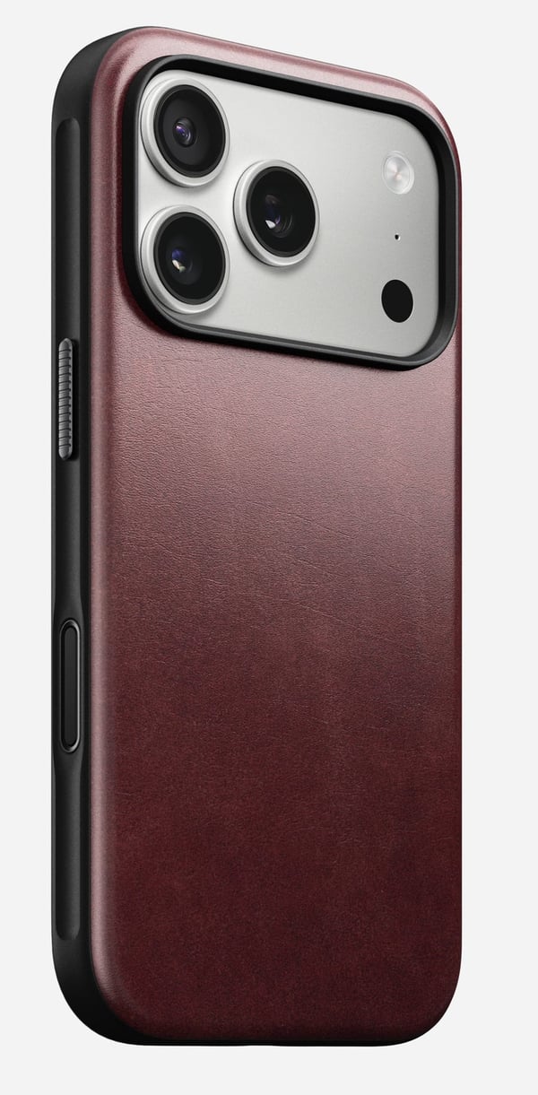 Miniatyrbild 1 av 7: Nomad Modern Leather Case mobiltelefonfodral 16 cm (6.3") Mobilskal Bordeaux
