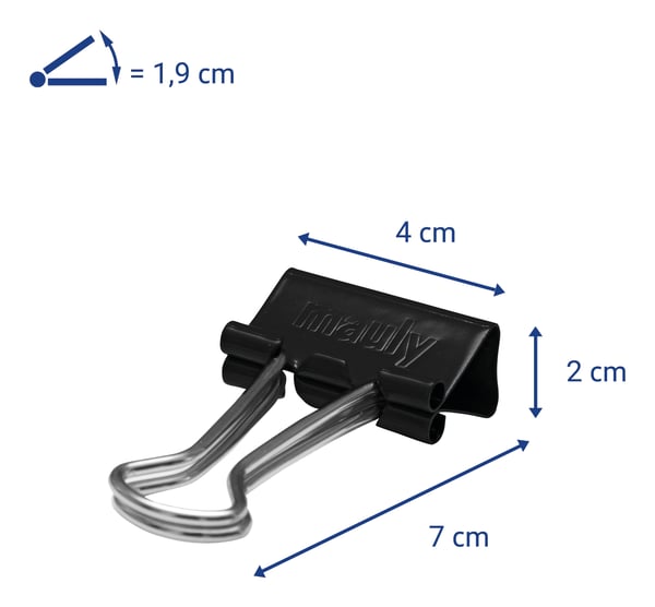 Miniatyrbillede 8 af 10: MAUL 2144190 papirclip Stål 12 stk