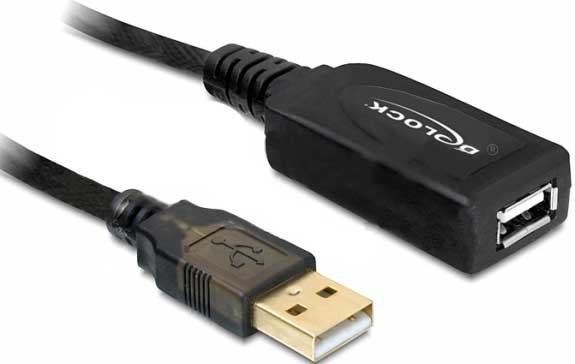 DeLOCK 15m USB 2.0 USB-kablar Svart