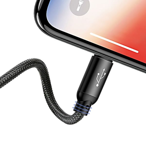 Pikkukuva 10 / 12: Baseus CAMLT-ASY01 USB-kaapeli 0,3 m USB A USB C/Micro USB A/Lightning Musta