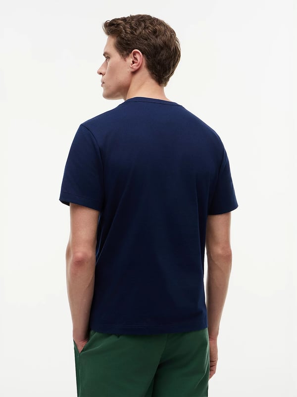 Miniatyrbillede 5 af 6: Tommy Hilfiger Flag Embroidery Crew Neck T-Shirt Bomuld