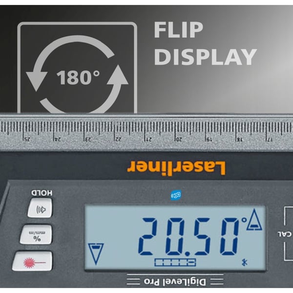 Laserliner DigiLevel Pro 100 niveau Sort, Metallic
