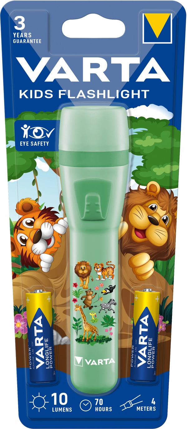Miniatyrbild 3 av 4: Varta Kids Flashlight Ljusgrön Ficklampa