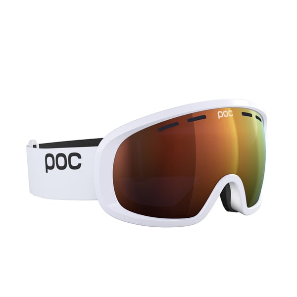 Pikkukuva 4 / 4: POC Fovea Mid talviurheilulasit Valkoinen Unisex Oranssi Pyöreä linssi