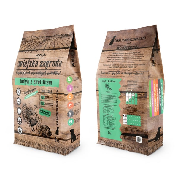 Wiejska Zagroda 5906874201138 tørfoder til hund 9 kg Voksen Kanin, Tyrkiet