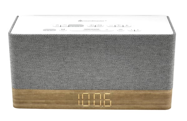 Miniatyrbillede 3 af 4: Soundmaster UR630WE radio Ur Grå, Hvid