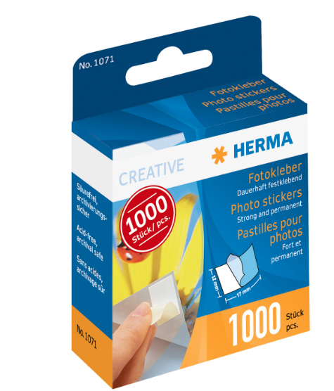 HERMA 4008705010719 fotohörn 1000 styck Vit