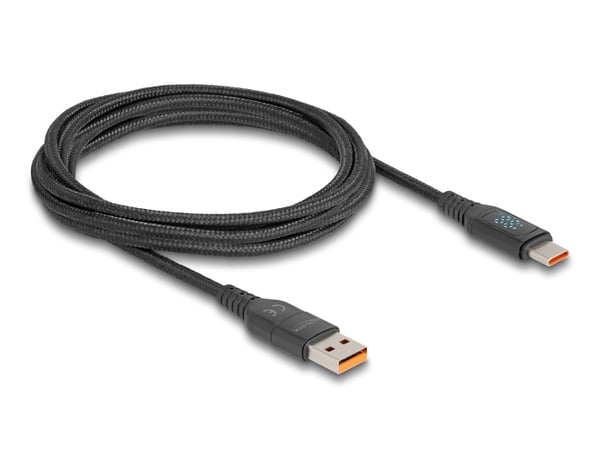Miniatyrbillede 3 af 5: DeLOCK 88137 USB-kabel USB 2.0 1,2 m USB A/USB C USB C 0,48 Gbit/sek. 140 W Sort