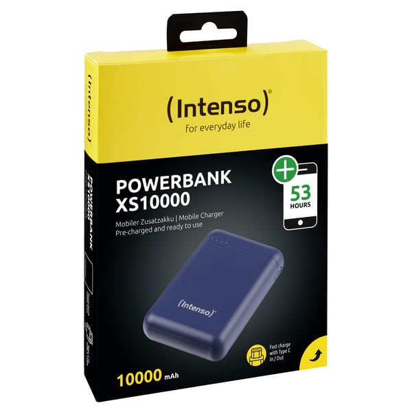 Intenso XS10000 Litium polymeeri (LiPo) 10000 mAh Sininen