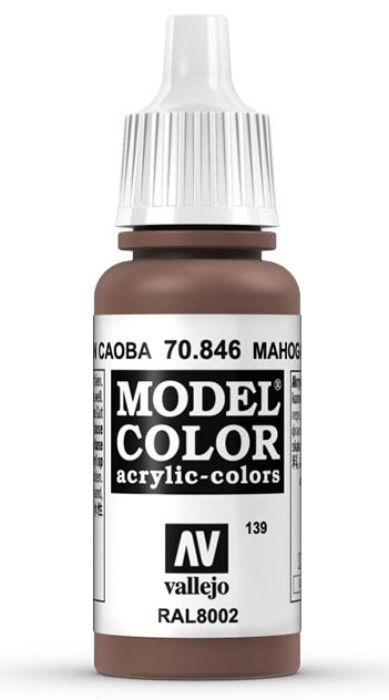 Miniatyrbillede 1 af 2: Vallejo 70.846 akrylmaling 17 ml Brun Flaske