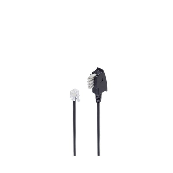 shiverpeaks BS70116- telefonkabel 6 m Sort