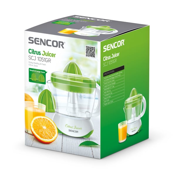 Miniatyrbillede 12 af 14: Sencor SCJ 1051GR citruspresser og juicemaskine 40 W Hvid