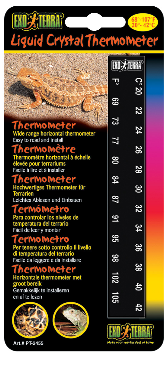 Miniatyrbild 2 av 2: Exo Terra PT2455 termometrar Mekanisk temperaturmätare Terrarium Svart