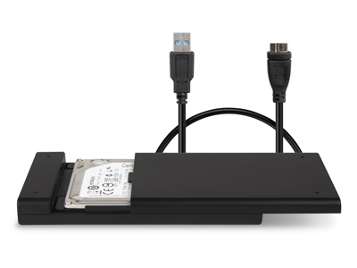 Hamlet HXD25U30 drevkabinet HDD kabinet Sort 2.5"