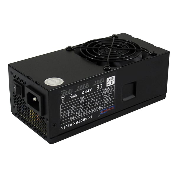 LC-Power LC-1406MB-400TFX datorväskor Micro Tower Svart 400 W