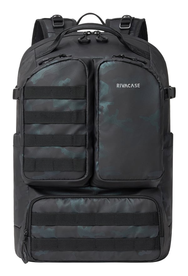 Rivacase Sherwood ryggsäckar Reseryggsäck Svart Polyester, Polyuretan (PU), Återvunnen polyetentereftalat (rPET)