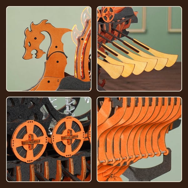 Pikkukuva 3 / 6: ROBOTIME LK802 palapeli 3D-palapeli 229 kpl Eläimet