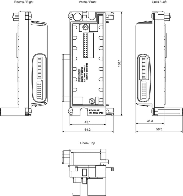 Miniatyrbillede 3 af 3: Siemens 6ES7147-4JD00-0AB0 digital & analog I / O-modul