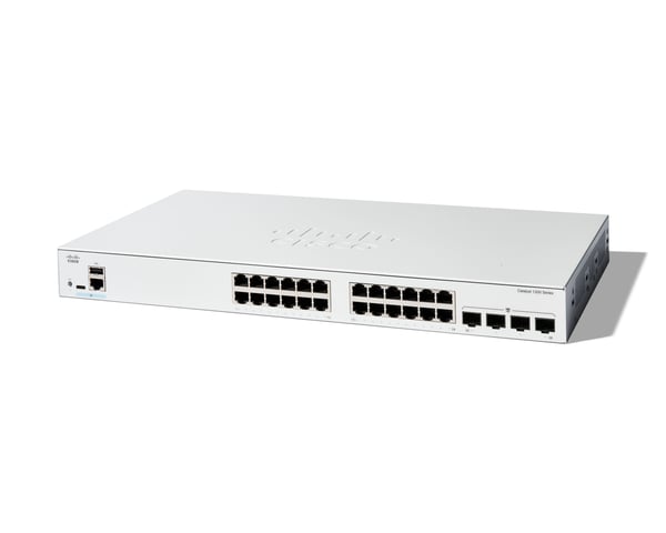 Cisco C1200-24T-4G netværksswitch Administreret L2/L3 Gigabit Ethernet (10/100/1000) Hvid