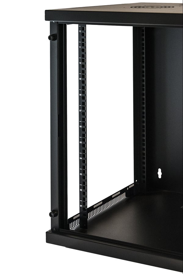 Miniatyrbild 4 av 7: LINK LK1912UN rack 12U Väggmonterad rack Svart