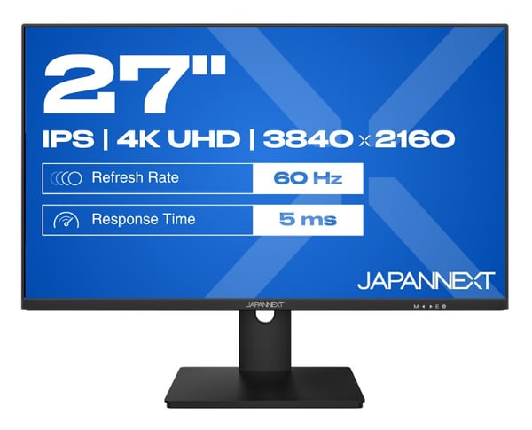 JAPANNEXT JN-IPS270UHD60F computerskærm 68,6 cm (27") 3840 x 2160 pixel 4K Ultra HD LED Sort