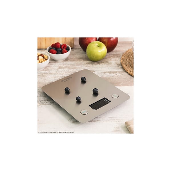 Miniatyrbillede 4 af 9: Cecotec Cook Control 10000 Connected Rustfrit stål Bordplade Rektandel Elektronisk køkkenvægt