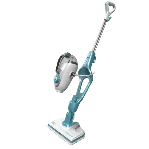 Black & Decker FSMH1321J ångtvätt Ångmopp 0,5 l 1300 W Blå, Vit