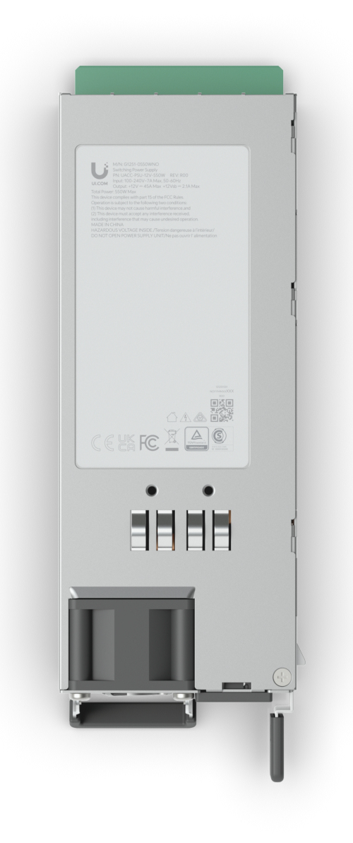 Ubiquiti UACC-PSU-12V-550W-EU virta-adapteri ja vaihtosuuntaaja Sisätila Vihreä, Harmaa Ubiquiti UACC-PSU-12V-550W-EU virta-adapteri ja vaihtosuuntaaja Sisätila Vihreä, Harmaa