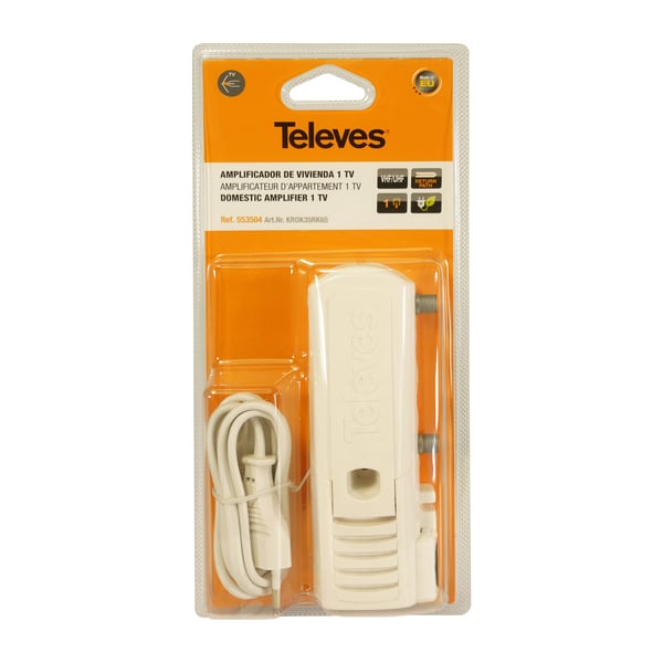 Miniatyrbillede 3 af 3: Televes 553504 forstærker til TV signal 88 - 1006 MHz