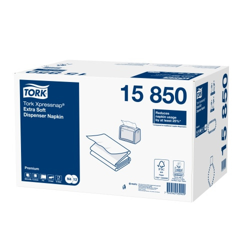 Miniatyrbild 4 av 4: Tork - Dispenserservetter, 2 lager, Premium - Vit