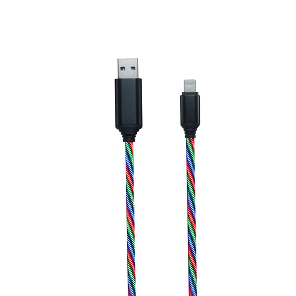 2GO 797147 Lightning kabel 1 m Flerfarvet