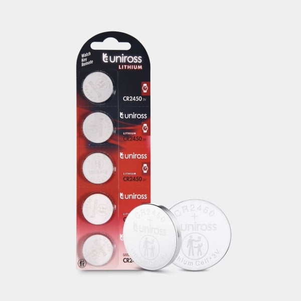 Uniross U5CR2450 husholdningsbatteri Engangsbatteri CR2450 Lithium Uniross U5CR2450 husholdningsbatteri Engangsbatteri CR2450 Lithium