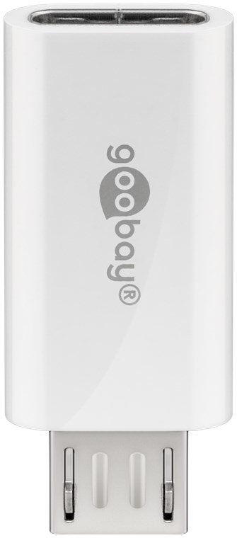 Miniatyrbillede 1 af 2: Goobay 55550 kabel kønsskifter USB Micro B USB C Hvid