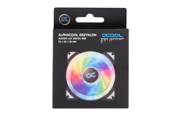 Alphacool 24814 Tietokoneen jäähdytysjärjestelmä Universaali Tuuletin 9,2 cm Musta, Läpinäkyvä, Valkoinen 1 kpl