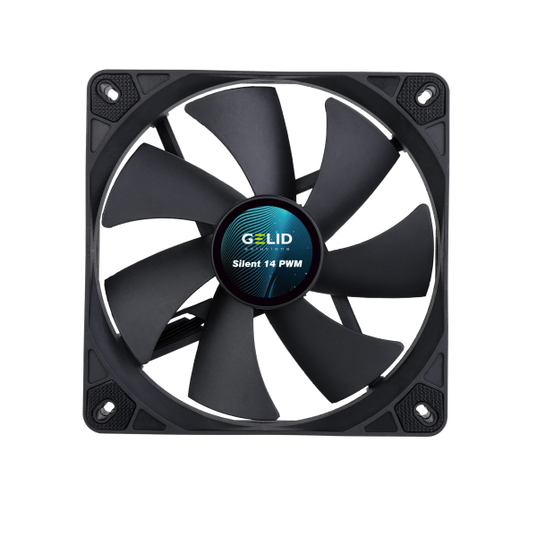 Miniatyrbild 1 av 4: Gelid Solutions FN-PX14-16 kylsystem för dator Datorväska Fan 14 cm Svart 1 styck