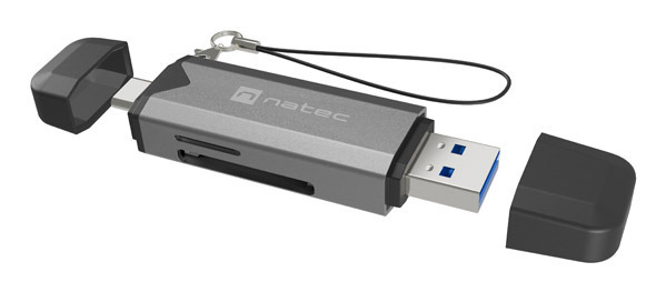 Miniatyrbillede 1 af 7: NATEC NCZ-2262 kortlæser USB 3.1 Intern Sort, Mørkegrå