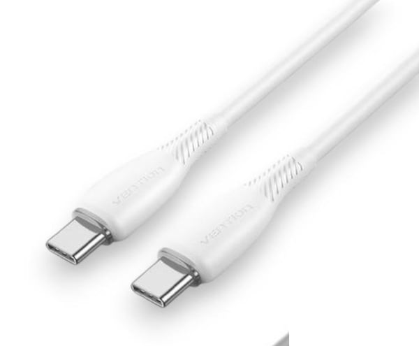 Vention TRWWF USB-kabel USB 2.0 1 m USB C 480 Gbit/sek. 100 W Hvid