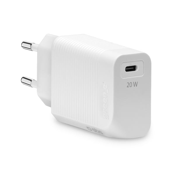 Miniatyrbillede 1 af 3: SBS GRETR1CPD20W oplader til mobil enhed Universel Hvid Vekselstrøm Hurtig opladning Indendørs