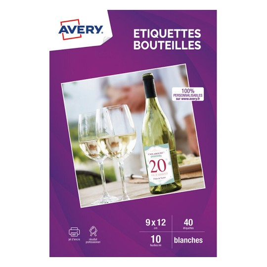 Avery C9269-10 självhäftande etiketter Rektangel Permanent Vit 40 styck Avery C9269-10 självhäftande etiketter Rektangel Permanent Vit 40 styck