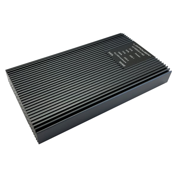 Miniatyrbillede 1 af 12: LC-Power LC-DOCK-C-M2 drevkabinet SSD kabinet Anthracit M.2