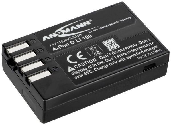 Ansmann A-Pen D-LI 109 Lithium-Ion (Li-Ion) 1100 mAh Ansmann A-Pen D-LI 109 Lithium-Ion (Li-Ion) 1100 mAh