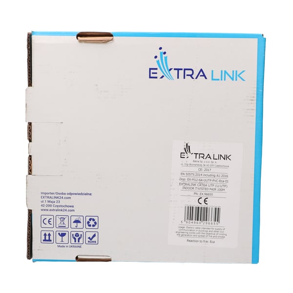 Pikkukuva 5 / 7: Extralink CAT6A UTP (U/UTP) INDOOR TWISTED PAIR 100M verkkokaapeli U/UTP (UTP)