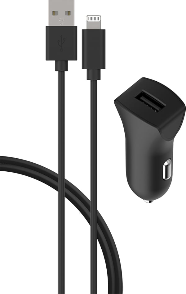 Bigben Connected CACCBLMFI2.4AB mobiililaitteen laturi Älypuhelin Musta Tupakansytytin Auto Bigben Connected CACCBLMFI2.4AB mobiililaitteen laturi Älypuhelin Musta Tupakansytytin Auto