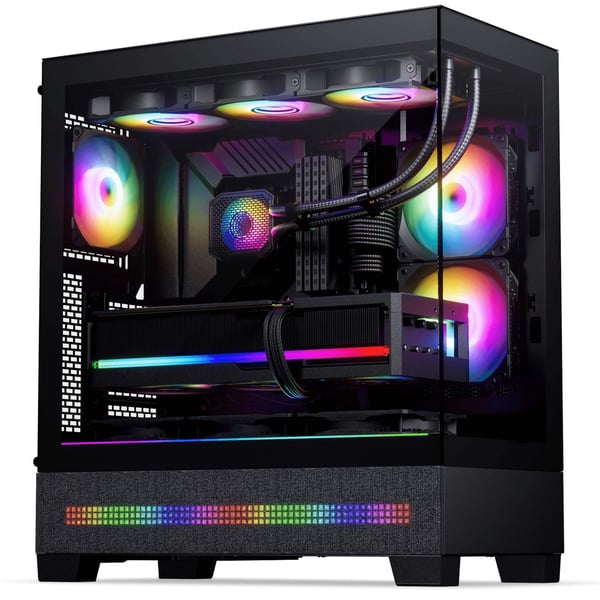 Miniatyrbild 10 av 12: Phanteks XT View Matrix Midi Tower Svart