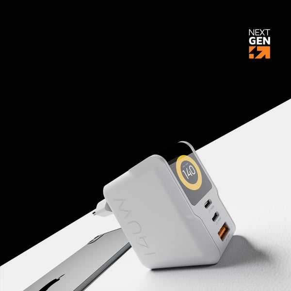 Xtorm XECNG1400 oplader til mobil enhed Laptop, Tablet, Smartphone Hvid USB Hurtig opladning Indendørs